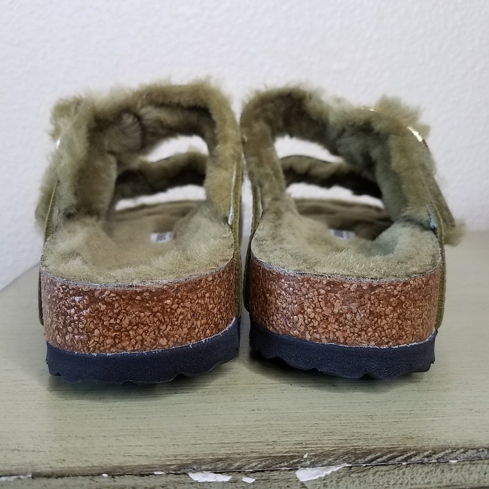 BIRKENSTOCK Arizona Big Buckle Shearling Natural Oiled Leather - Picture 7 of 12